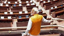 Prime Minister Narendra Modi at new Parliament building