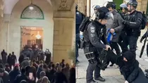israel police raid on al aqsa mosque Palestinian militants fired rockets violence