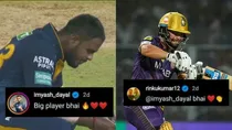rinku singh chat with yash dayal is going viral called him big player old match ipl