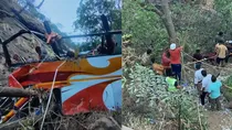 Major bus accident at Pune-Raigad border