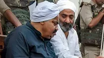 Atiq Ahmed and his brother Khalid Azim alias Ashraf in Prayagraj
