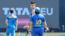 Arjun Tendulkar bowls 1st over on MI debut vs KKR, makes record with Sachin