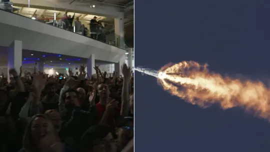 spaceX starship is exploded