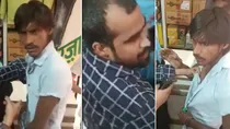 young woman and man harassed thrashed by crowd in moradabad UP three booked one arrested