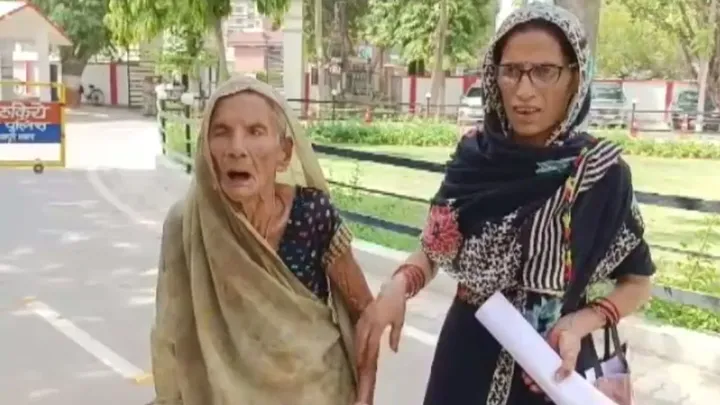 Kanpur 100 year old lady booked