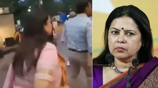 meenakshi lekhi run journalist questions wrestler protest