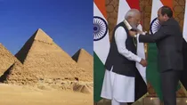  PM Modi meets Egyptian President Abdel Fattah el-Sisi.(तस्वीर: Twitter/NarendraModi)