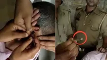 cheating in UP Subordinate Selection Commission exam using bluetooth device in ear