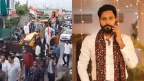 Congress reached MP BJP leader Priyansh home with bulldozer 