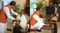 Shivraj singh, sidhi, urine scandal