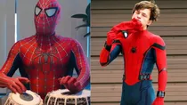 Man playing Tabla in Spiderman dress goes viral on instagram, users react in funny way