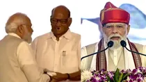 Narendra modi shared stage with NCP sharad pawar in pune
