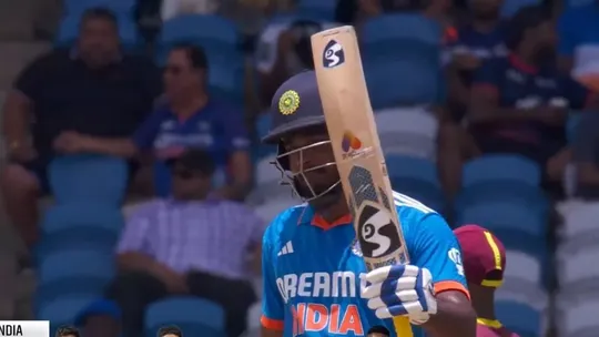 Sanju Samson fifty vs West Indies