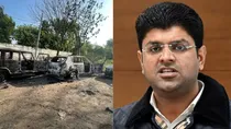 haryana communal violence dy cm dushyant chautala 116 arrested 29 cases filed force deployed 