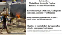 International media on Nuh Violence