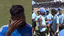 Hardik Pandya See Crying during National Anthem