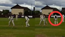 Wicket Keeper Alex Steele Played With A Oxygen Cylinder on his back