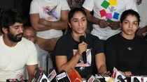Wrestlers announced PC in Rajghat, DCP said section 144 imposed ahead of Independence Day. 