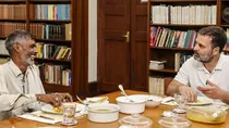 Rameshwar with rahul gandhi 