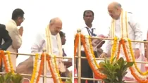 CJI DY Chandrachud andHome Minister Amit Shah video viral of meeting in independence day celebration