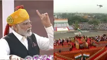 PM modi addressing  india on Independence Day form lal qila 