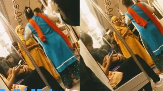 viral video of delhi metro