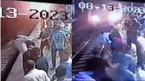 mumbai Sion Railway Station Video Man falls on track