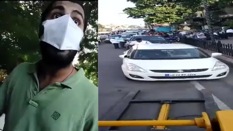 थप्पड़ खाएगा तब छोड़ेगा गाड़ी ट्रैफिक पुलिस ने कार उठाई जज का बेटा हड़काने पहुंचा 6 judge son created ruckus in Lucknow