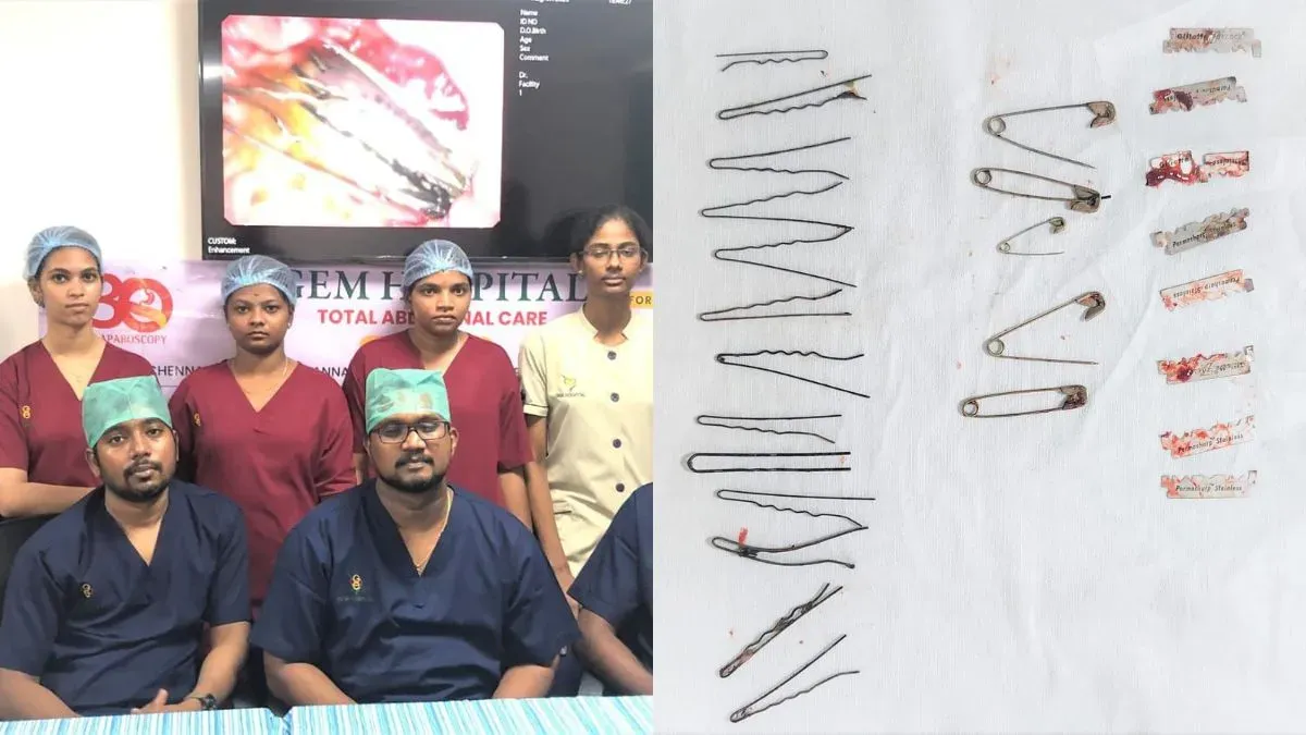 13 hairpins, 5 safety pins, 5 razor blades removed from Puducherry