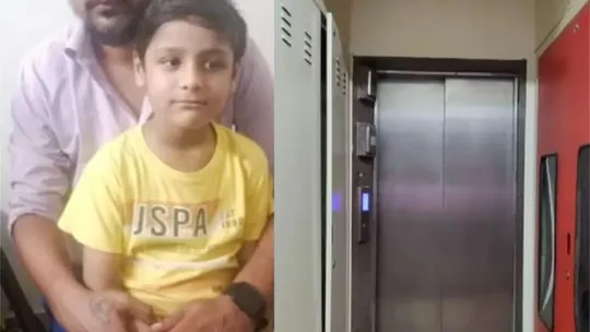 Faridabad child Stuck in Lift For 3 Hours