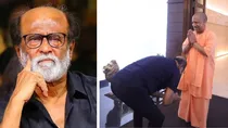 rajnikant clarification on touching yogi adityanath feet who is younger than him trolled viral video 