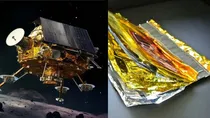chandrayaan 3 lander gold foil wrapped for what
