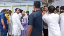 Tej Pratap Yadav attacks RJD worker Sumant Yadav in Bihar Gopalganj