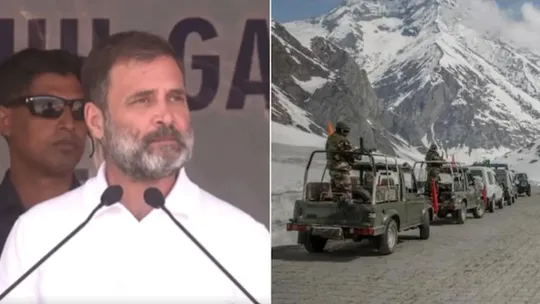 rahul gandhi accused pm narendra modi for lying about china capturing india ladakh land