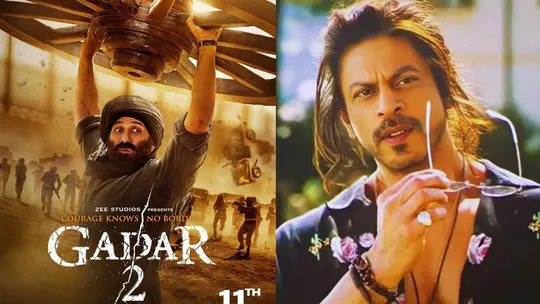 gadar 2, pathaan, sunny deol, shahrukh khan, 