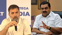 rahul gandhi attacks adani on first day of india opposition meeting