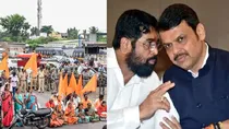 protest against lathicharge on protestors demanding Maratha reservation