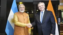 PM Modi meets Argentinian President Alberto Fernandez on the sidelines of the G7 Summit 2022