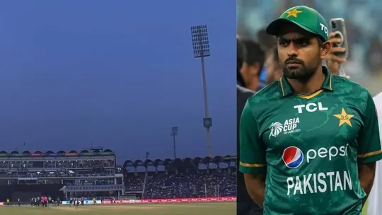 Floodlight failure stopped the match in Lahore