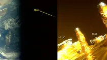 Aditya L1 shares its first selfie from space and stunning images of earth and moon.