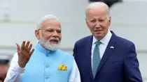 Indian PM Modi and American President Joe Biden. 