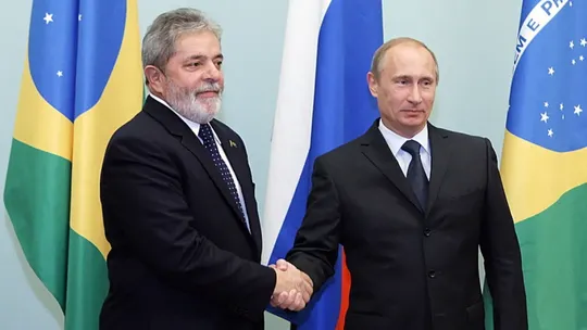 Brazilian President Lula da Silva and Russian President Vladimir Putin