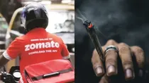 zomato delivery boy viral message cigarette ganja
