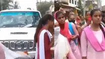 bihar girls vandalized officers car due to unavailability of seats