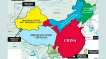 The reality map of China.