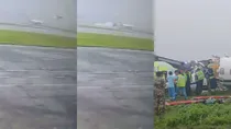 3 injured after private aircraft skids off Mumbai airport runway, crashes while landing