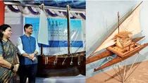 old stiched ship now made by indian navy under project mausam