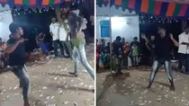 youth collapsed while dancing at ganesh mandap andhra pradesh video viral heart attack