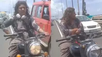 mumbai lady biker viral video