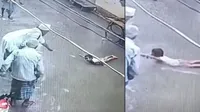 varanasi current water old man save child